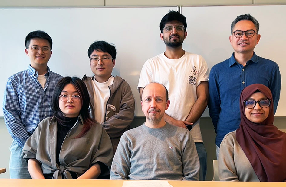 Doctoral students of the group with their supervisor